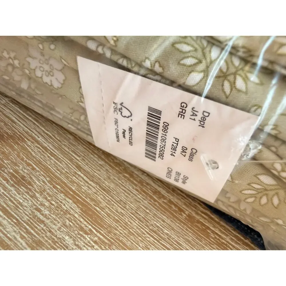 J.Crew Liberty London King Sheet Set Capel Floral Cotton NWT Limited Sage Green - Picture 4 of 6